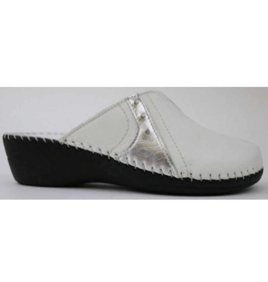 Women'S Shoes Shoesissime Slippers | Collections Bulle 3016-16783 White