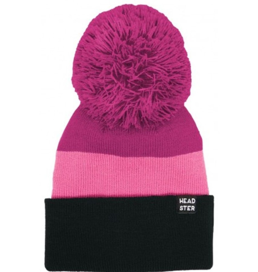 Accessories Shoesissime Girl | Headster Kids Tricolor Toque Pink